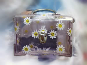 Clear Purse with Flowers